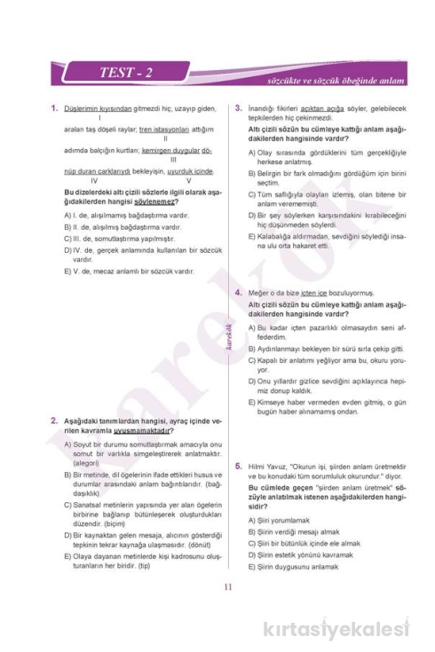 Karekök Yayınları TYT Paragraf Soru Bankası