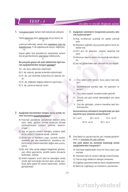 Karekök Yayınları TYT Paragraf Soru Bankası
