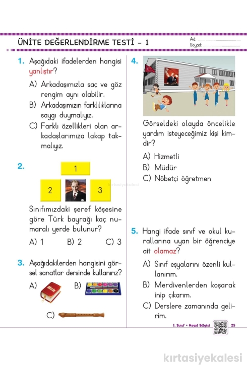 Key Kaliteli Eğitim Yayınları 1. Sınıf Keyifli Eğitim Seti (2. Dönem)