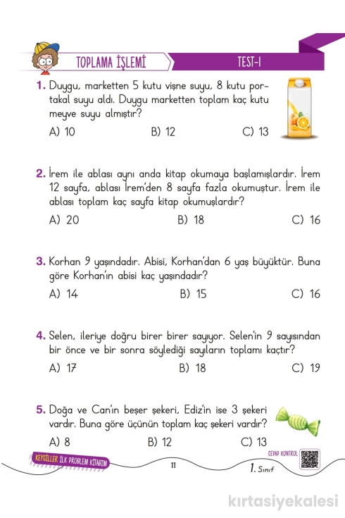 Key Kaliteli Eğitim Yayınları 1. Sınıf Keyifli Eğitim Seti (2. Dönem)