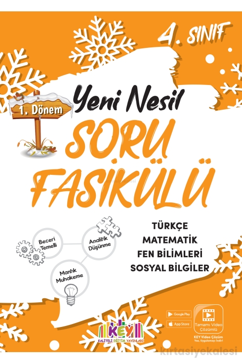 Key Kaliteli Eğitim Yayınları 4. Sınıf Keyifli Yarıyıl Tatil Seti