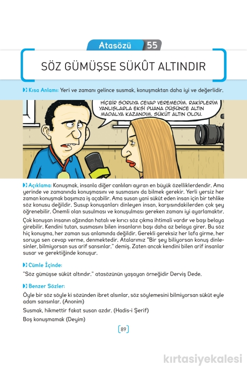 Key Kaliteli Eğitim Yayınları Karikatürlerle Atasözleri