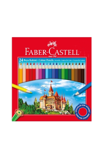 Faber-Castell Karton Kutu Kuru Boya Kalemi 24 Renk