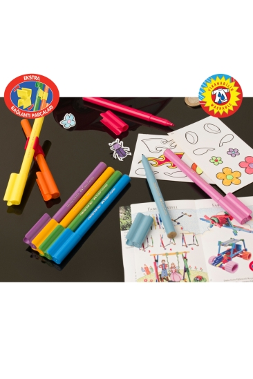Faber-Castell Eğlenceli Keçeli Kalem 20 Renk