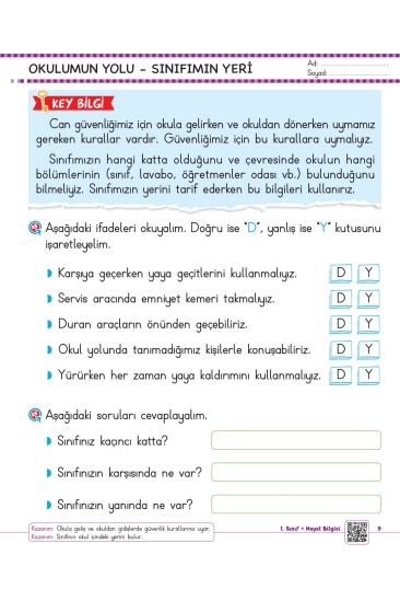 Key Kaliteli Eğitim Yayınları 1. Sınıf Keyifli Eğitim Seti (2. Dönem)