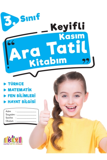Key Kaliteli Eğitim Yayınları 3. Sınıf Keyifli Kasım Ara Tatil Kitabım