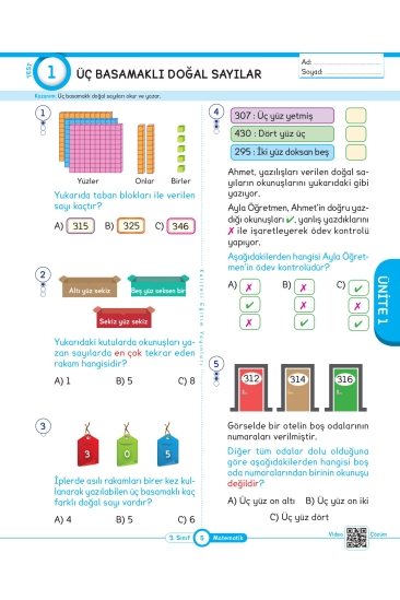 Key Kaliteli Eğitim Yayınları 3. Sınıf Keyi̇fli̇ Matematik Yeni̇ Nesi̇l Soru Bankası