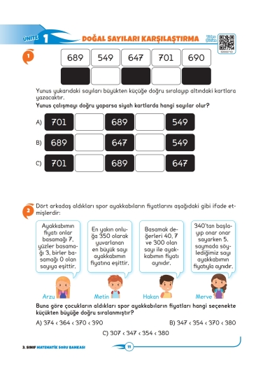 Key Kaliteli Eğitim Yayınları 3. Sınıf The Best Matematik Yüzde Yüz Yeni Nesil Soru Bankası